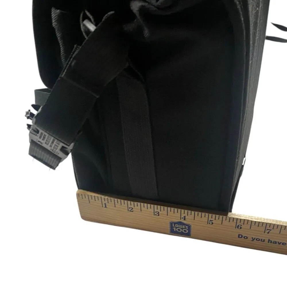 Vintage Land's End Padded Camera/Lens Gear Bag Shoulder Strap Black USA Canvas